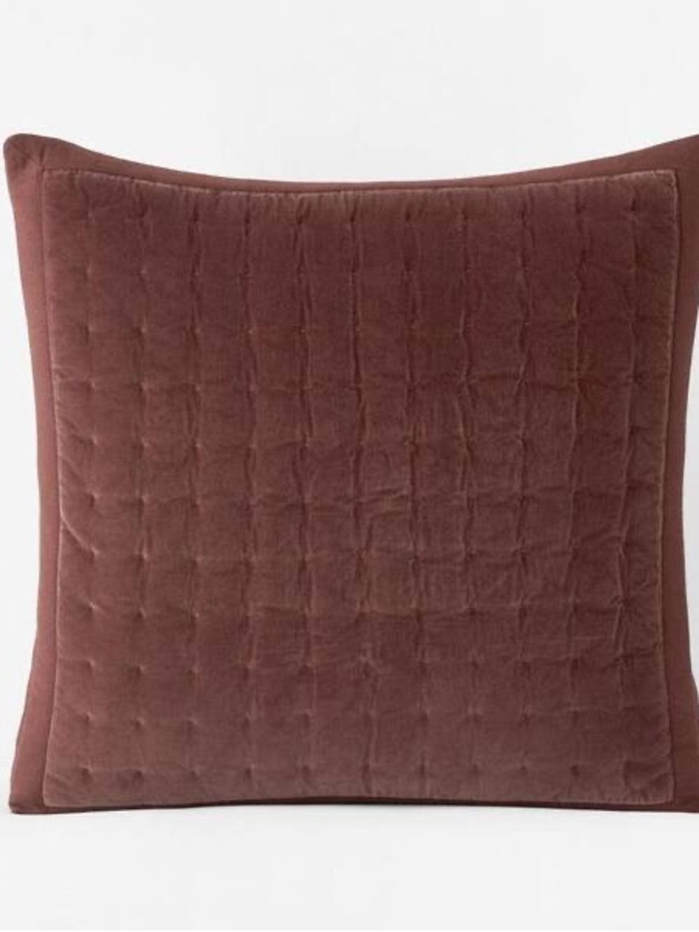 NWOT Tufted Stitch Velvet Quilted Shams